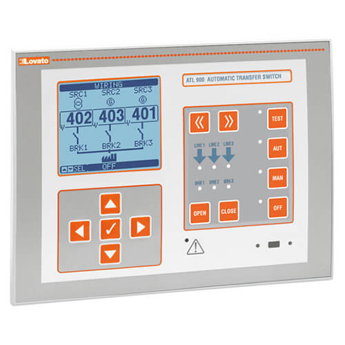 LCD automatic transfer switch controllers